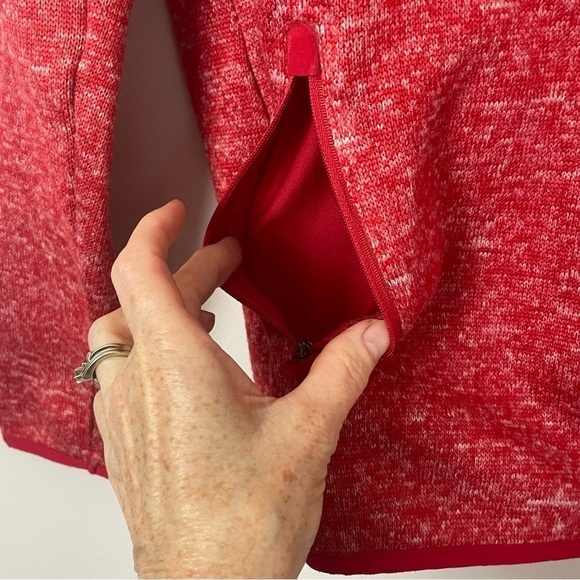 Detroit Pistons Red & White Zip Hoodie Sweatshirt – Size Large - Picture 2 of 9